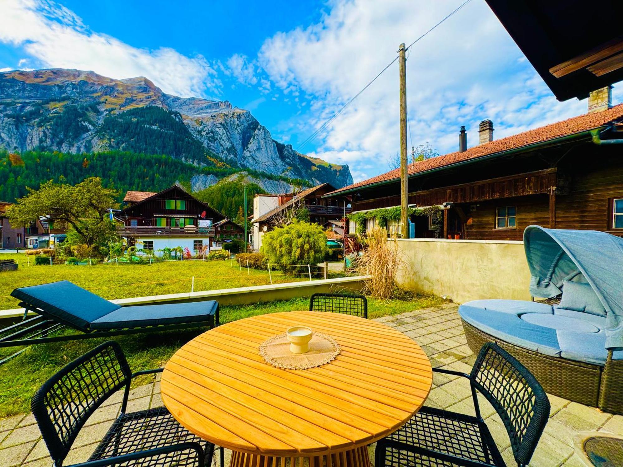 Appartement Cute & Cozy Oasis, Private Afternoon Sun Terrace à Kandersteg Extérieur photo